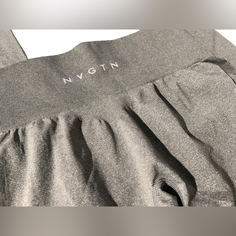 NVGTN Khaki Green Contour Seamless Leggings, size L - Picture 8 of 12